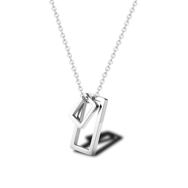 chains rir minimalist hollow double rectangle necklace geometric accessories creative design jewelry send friends daily gifts, Silver
chains rir minimalist hollow double rectangle necklace geometric accessories creative design jewelry send friends daily gifts, Silver