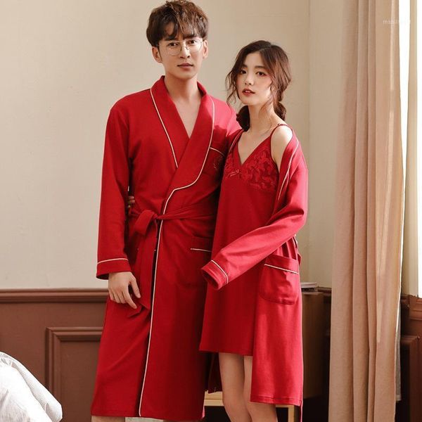 oversize newly married couples lovers pijamas 100% cotton female two-piece slip dress nightgown spring autumn winter1, Black;red
oversize newly married couples lovers pijamas 100% cotton female two-piece slip dress nightgown spring autumn winter1, Black;red