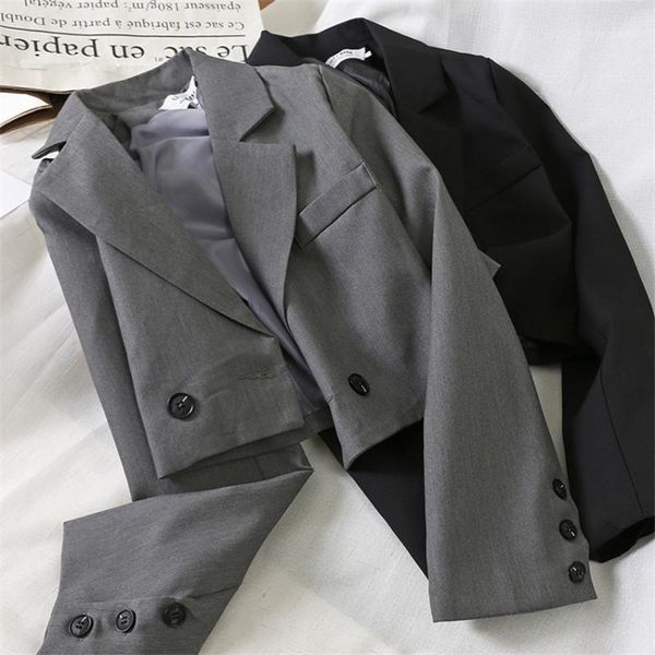 new autumn big size women slim single button blazer formal suits spring short blazers long sleeve office lady suit outwear 10061, White;black
new autumn big size women slim single button blazer formal suits spring short blazers long sleeve office lady suit outwear 10061, White;black