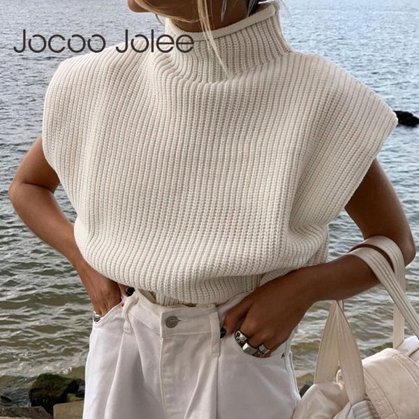jocoo jolee elegant turtleneck sleeveless knitted vest sweater spring casual knitwear harajuku pullovers office lady jumper, White;black
jocoo jolee elegant turtleneck sleeveless knitted vest sweater spring casual knitwear harajuku pullovers office lady jumper, White;black