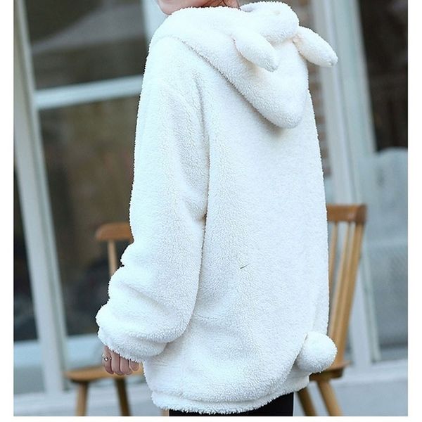 zogaa new winter women korean style of the little bear bunny with ears and tail cartoon plush jacket hooded warm outwear coat 201127, Black
zogaa new winter women korean style of the little bear bunny with ears and tail cartoon plush jacket hooded warm outwear coat 201127, Black