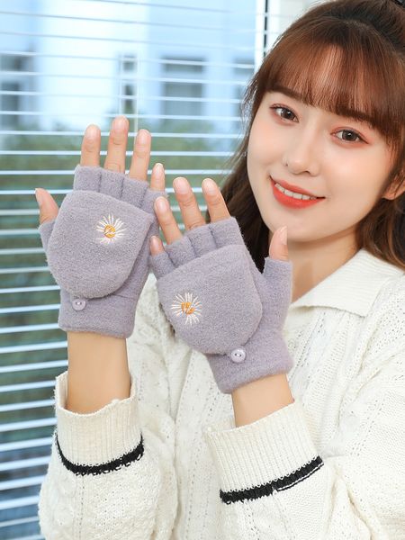 glove lady winter korean version lovely thickened knitting warm students write half finger flip cover cold cycling leakage, Blue;gray
glove lady winter korean version lovely thickened knitting warm students write half finger flip cover cold cycling leakage, Blue;gray
