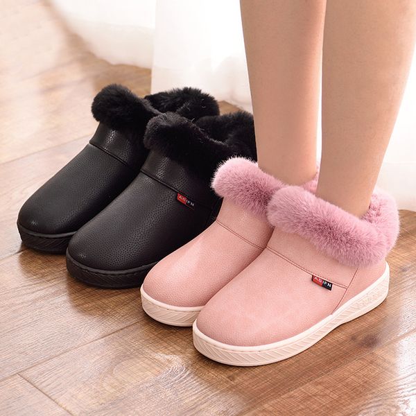 women men boots waterproof winter warm fur ankle couple house thick soled cotton shoes ladies girls boys botas mujer zapatos 1026, Black
women men boots waterproof winter warm fur ankle couple house thick soled cotton shoes ladies girls boys botas mujer zapatos 1026, Black