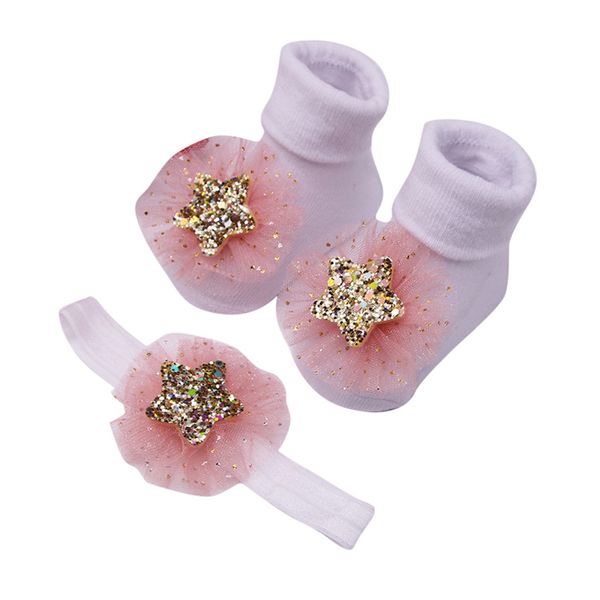 toddler baby girls infant solid color lace sequins star applique anti-slip terry socks for girl + star hair belt set 0-24m a20 y201009, Pink;yellow
toddler baby girls infant solid color lace sequins star applique anti-slip terry socks for girl + star hair belt set 0-24m a20 y201009, Pink;yellow