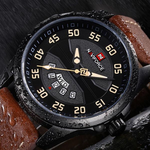 wristwatches naviforce arrival fashion sport watch men's leather waterproof quartz wrist watches men clock relogio masculino, Slivery;brown
wristwatches naviforce arrival fashion sport watch men's leather waterproof quartz wrist watches men clock relogio masculino, Slivery;brown