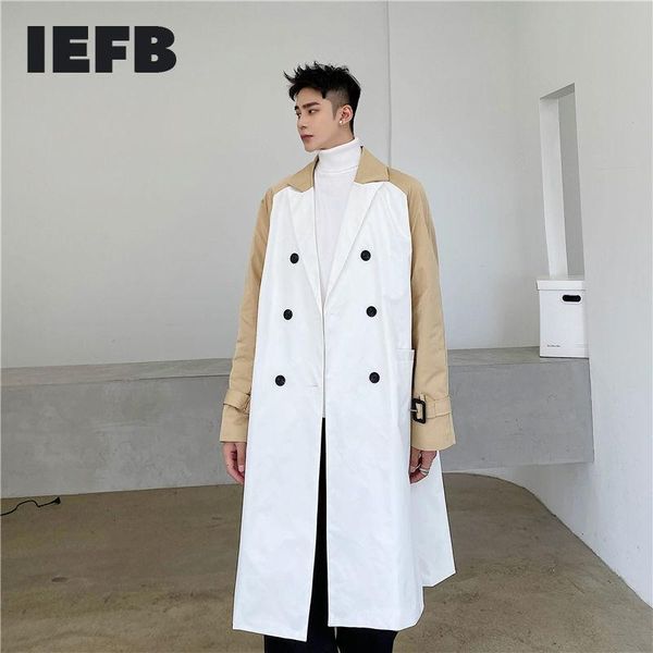 iefb new double breasted color block patchwork sleeves trendy windbreaker 2020 spring autumn loose casual thickened trench coat, Tan;black
iefb new double breasted color block patchwork sleeves trendy windbreaker 2020 spring autumn loose casual thickened trench coat, Tan;black