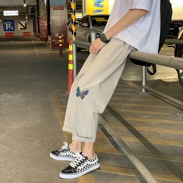 autumn casual men's korean fashion loose straight casual pantswide pants leg pantsline ins fashion brand reflective versatile slim crop, Blue
autumn casual men's korean fashion loose straight casual pantswide pants leg pantsline ins fashion brand reflective versatile slim crop, Blue