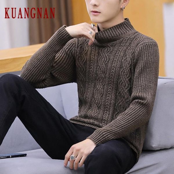 men's sweaters kuangnan solid knitted winter sweater men coat pullover mens for 2021 autumn man pull clothes xxl, White;black
men's sweaters kuangnan solid knitted winter sweater men coat pullover mens for 2021 autumn man pull clothes xxl, White;black