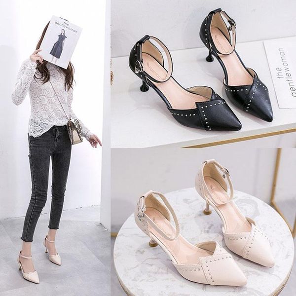 dress shoes pointed toe ankle strap wedding thin high heels women sandals 2021 fashion party ladies shoes1, Black 
dress shoes pointed toe ankle strap wedding thin high heels women sandals 2021 fashion party ladies shoes1, Black