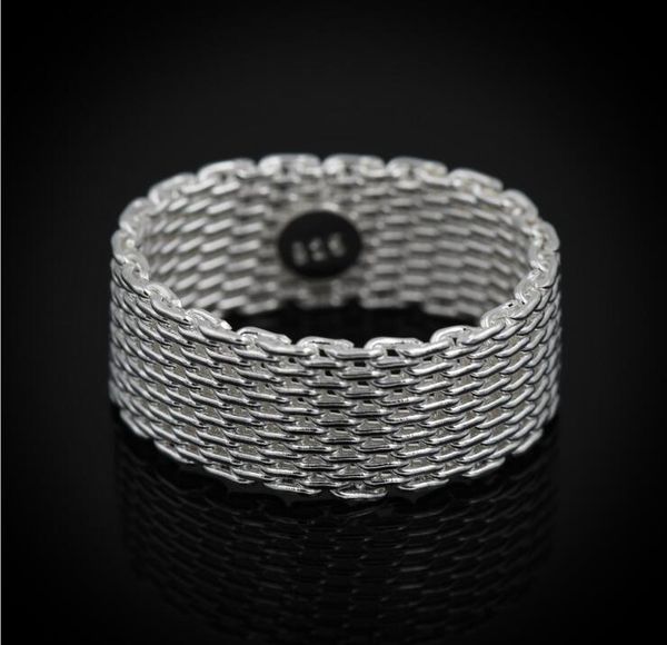 925 sterling silver plating ring 10mm weave mesh finger ring band ring for women fashion wedding jewelry gift moq 20 pcs size us 6-9
925 sterling silver plating ring 10mm weave mesh finger ring band ring for women fashion wedding jewelry gift moq 20 pcs size us 6-9