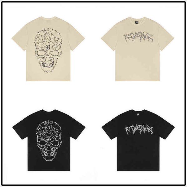 revenge trendy hip hop skull back printed short sleeve t-shirt 2022 street men's backing tee, White;black
revenge trendy hip hop skull back printed short sleeve t-shirt 2022 street men's backing tee, White;black