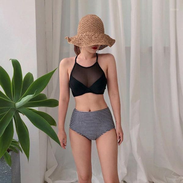 women's bikini set padded lace up biquini high waist swimwear swimsuit beach suit 2020 koren design1, White;black
women's bikini set padded lace up biquini high waist swimwear swimsuit beach suit 2020 koren design1, White;black