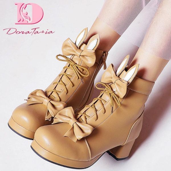 boots doratasia 2021 dropship big size 48 platform sweet bow tie shoelaces ears lolita cosplay girls shoes ankle female1, Black
boots doratasia 2021 dropship big size 48 platform sweet bow tie shoelaces ears lolita cosplay girls shoes ankle female1, Black