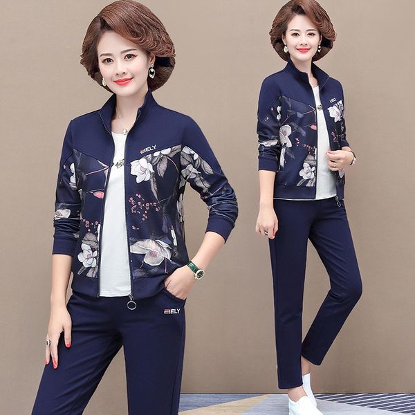 2020 new mother's casual sportswear coat coatmiddle aged women's foreign style coat two spring and autumn suits for middle-aged an, Gray
2020 new mother's casual sportswear coat coatmiddle aged women's foreign style coat two spring and autumn suits for middle-aged an, Gray