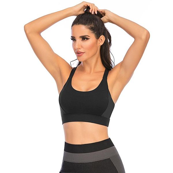 gym clothing seamless sports wear for women cross back bra fitness solid crop jogging femme running bralette, White;black
gym clothing seamless sports wear for women cross back bra fitness solid crop jogging femme running bralette, White;black