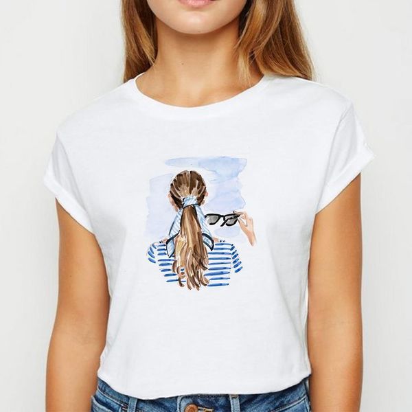 style modern girls silhouette tshirt spring summer t shirt women tee creative graphic round neck t-shirts, White
style modern girls silhouette tshirt spring summer t shirt women tee creative graphic round neck t-shirts, White