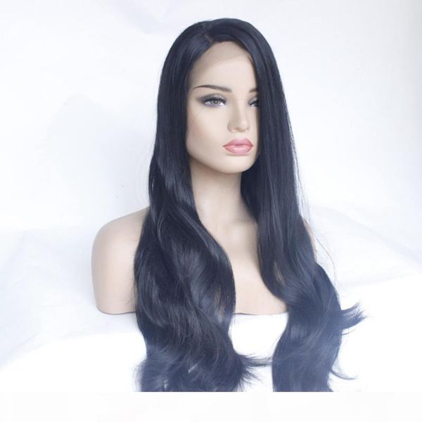 fashion long black wig body wave synthetic lace front wig with natural hairline glueless heat resistant wigs for black women
fashion long black wig body wave synthetic lace front wig with natural hairline glueless heat resistant wigs for black women