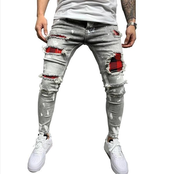 men's jeans moruancle fashion hi street destroyed pants with patchwork streetwear ripped denim trousers stretchy skinny, Blue
men's jeans moruancle fashion hi street destroyed pants with patchwork streetwear ripped denim trousers stretchy skinny, Blue