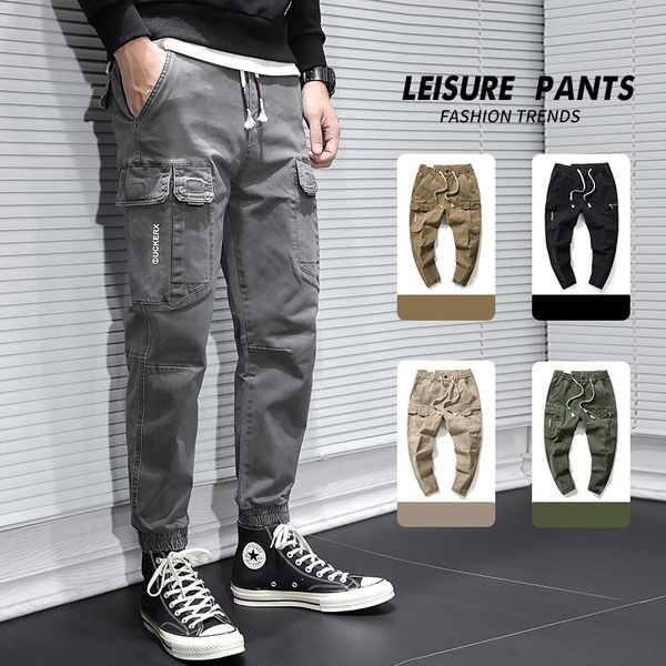 2021 new newly designer fashion men jeans outdoor casual multi pockets cargo pants overalls streetwear hip hop joggers wide leg trousers osg, Blue
2021 new newly designer fashion men jeans outdoor casual multi pockets cargo pants overalls streetwear hip hop joggers wide leg trousers osg, Blue