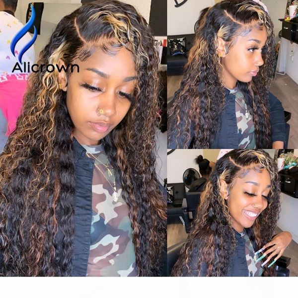 alicrown curly lace front human hair wigs t-part brazilian non-remy lace wigs for women 180% density pre-plucked, Black;brown
alicrown curly lace front human hair wigs t-part brazilian non-remy lace wigs for women 180% density pre-plucked, Black;brown