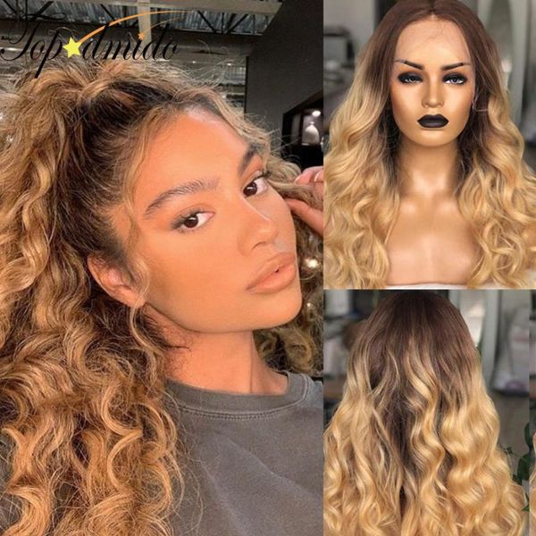 dmido loose wave 13x6 lace front wigs with baby hair ombre honey blonde color brazilian remy human hair wig for women, Black;brown
dmido loose wave 13x6 lace front wigs with baby hair ombre honey blonde color brazilian remy human hair wig for women, Black;brown