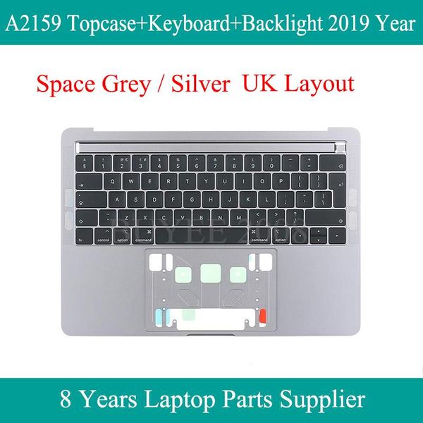 space grey silver 13.3" a2159 ases 2020 year for pro a2159 uk keyboard backlight ase palmrest case cover
space grey silver 13.3" a2159 ases 2020 year for pro a2159 uk keyboard backlight ase palmrest case cover