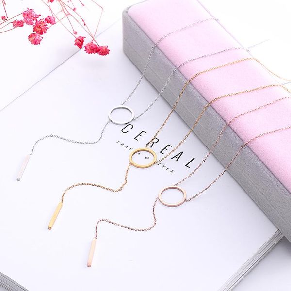 chains vintage stainless steel jewelry circle strip long chain pendants&necklaces sweater necklace for women party gift, Silver
chains vintage stainless steel jewelry circle strip long chain pendants&necklaces sweater necklace for women party gift, Silver