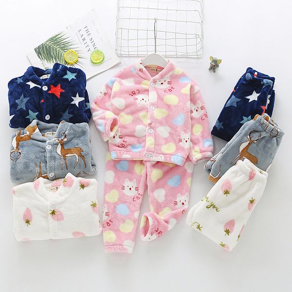 kids pajamas children pyjamas toddler boys girls pjs thick warm loungewear and pants sets fall winter c1019, Blue;red
kids pajamas children pyjamas toddler boys girls pjs thick warm loungewear and pants sets fall winter c1019, Blue;red