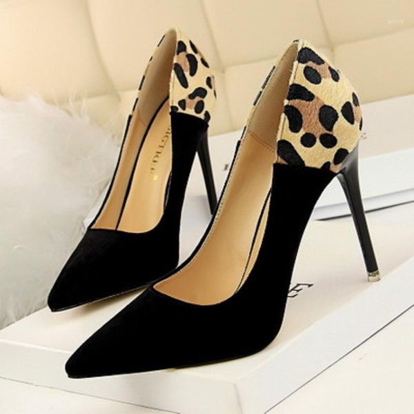 spring and autumn new ladies fashion high heels suede leopard stiletto set foot shallow mouth pointed ladies single shoes1, Black
spring and autumn new ladies fashion high heels suede leopard stiletto set foot shallow mouth pointed ladies single shoes1, Black