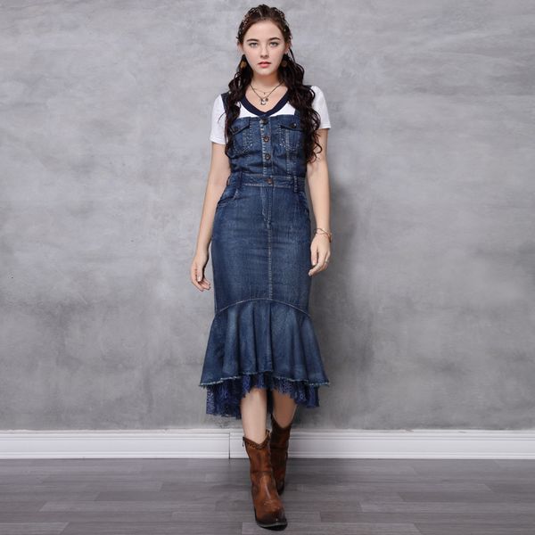 women's 2021 black friday spring and summer new slim fitting fishtail skirt splicing suspender denim dress 82201, White
women's 2021 black friday spring and summer new slim fitting fishtail skirt splicing suspender denim dress 82201, White