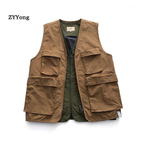 2020 mens vests big pocket waistcoats autumn spring vest shoulder jacket korean youth fashion pgraphy solid color coats1, Black;white
2020 mens vests big pocket waistcoats autumn spring vest shoulder jacket korean youth fashion pgraphy solid color coats1, Black;white