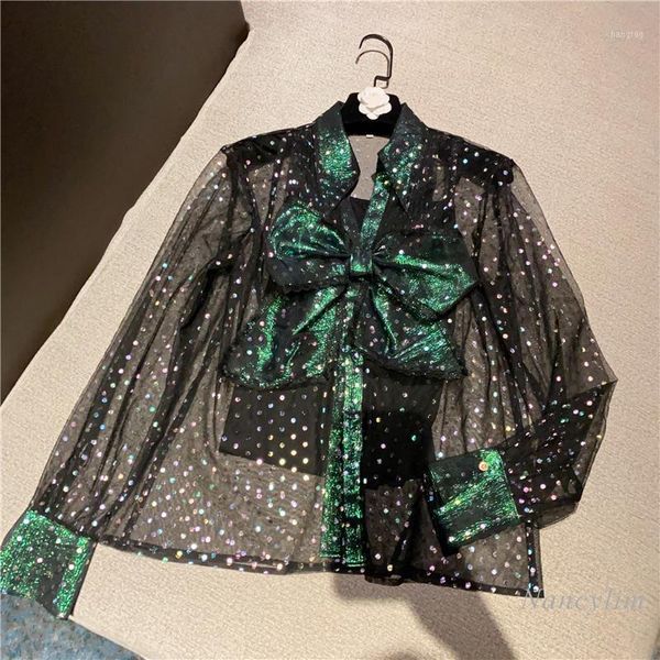 nancylim 2020 autumn and winter new temperament bow tie flower bronzing gauzy shirt female women party blouses blusas1, White
nancylim 2020 autumn and winter new temperament bow tie flower bronzing gauzy shirt female women party blouses blusas1, White