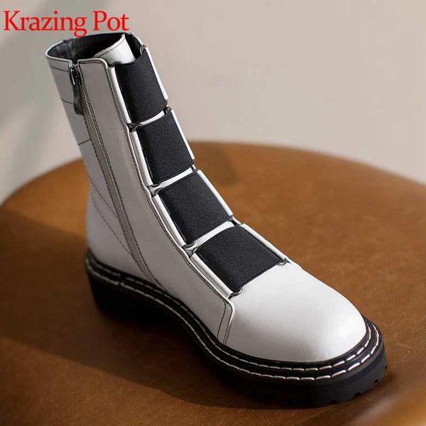 boots krazing pot genuine leather vintage round toe motorcycle punk rock sewing limited customization luxury ankle l22, Black
boots krazing pot genuine leather vintage round toe motorcycle punk rock sewing limited customization luxury ankle l22, Black