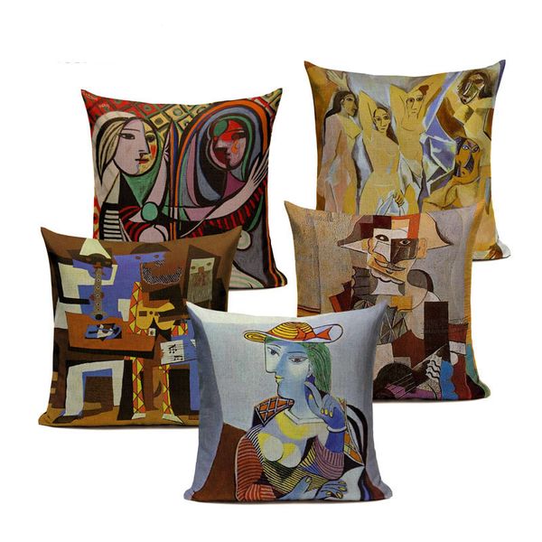 vintage decorative cushion covers pablo picasso paintings decor pillows starry night abstract art cushion cover linen pillocase
vintage decorative cushion covers pablo picasso paintings decor pillows starry night abstract art cushion cover linen pillocase