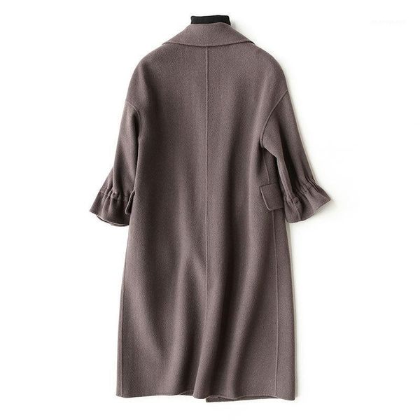 women's wool & blends 2021 woman 100% coat female winter jacket women long slim woolen coats cardigan jackets manteau femme hiver wyq11, Black
women's wool & blends 2021 woman 100% coat female winter jacket women long slim woolen coats cardigan jackets manteau femme hiver wyq11, Black