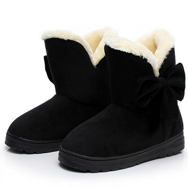 nice winter women boots ladies snow boots solid color classical with bowtie slip-on women casual shoes tide ast815, Black
nice winter women boots ladies snow boots solid color classical with bowtie slip-on women casual shoes tide ast815, Black