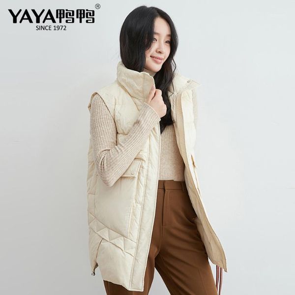 yaya 2020 autumn sleeveless vest down jacket female casual big pocket thicken winter warm grey duck liner coat1, Black
yaya 2020 autumn sleeveless vest down jacket female casual big pocket thicken winter warm grey duck liner coat1, Black