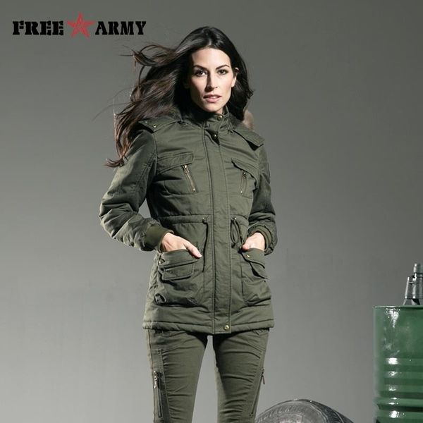 rmy brand winter jacket womens jackets and coats green slim fur collar medium cotton padded down parkas women's outerwear 201029, Black
rmy brand winter jacket womens jackets and coats green slim fur collar medium cotton padded down parkas women's outerwear 201029, Black