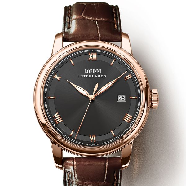 lobinni men watch automatic mechanical movt business men's wirstwatches sapphire leather relogio masculino 2019, Slivery;brown
lobinni men watch automatic mechanical movt business men's wirstwatches sapphire leather relogio masculino 2019, Slivery;brown