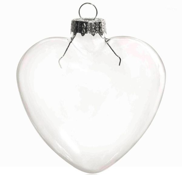 party decoration - diy paintable transparent christmas decoration, 85mm heart glass ornament silver cap, 100/pack1
party decoration - diy paintable transparent christmas decoration, 85mm heart glass ornament silver cap, 100/pack1