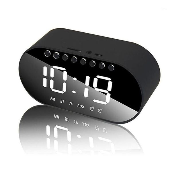 led alarm clock with fm radio wireless bluetooth speaker mirror display support aux-in/ tf card/ flash drive home music player1
led alarm clock with fm radio wireless bluetooth speaker mirror display support aux-in/ tf card/ flash drive home music player1