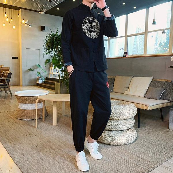 spring cotton chinese style t-shirt suit men's loose collar cardigan embroidered coat1, Gray
spring cotton chinese style t-shirt suit men's loose collar cardigan embroidered coat1, Gray