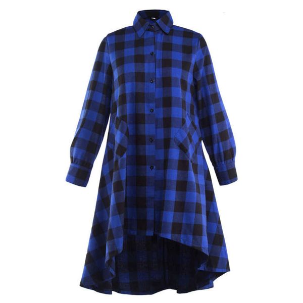 large new loose women's spring fashion 2019 plaid long sleeve irregular dress, Black;gray
large new loose women's spring fashion 2019 plaid long sleeve irregular dress, Black;gray