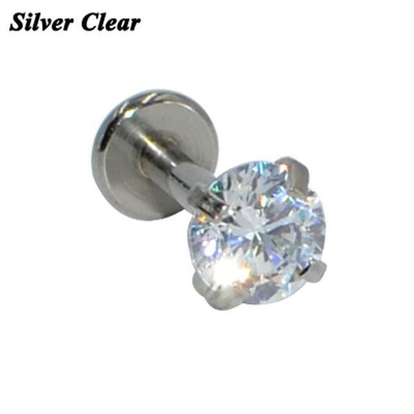 1pc internally threaded prong round opal zircon with flat bottom labret stud ear tragus cartilage earring lip ring piercing q bbyfks, Silver
1pc internally threaded prong round opal zircon with flat bottom labret stud ear tragus cartilage earring lip ring piercing q bbyfks, Silver
