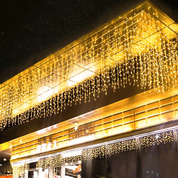 10m x 1.5m icicle led curtain lights garland christmas decorations for wedding living room patio party shop holiday lighting strings
10m x 1.5m icicle led curtain lights garland christmas decorations for wedding living room patio party shop holiday lighting strings