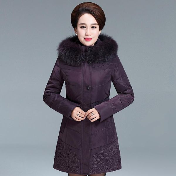 plus size women's duck down jacket long winter coat fur collar jackets for elderly women parkas chaqueta mujer kj483, Black
plus size women's duck down jacket long winter coat fur collar jackets for elderly women parkas chaqueta mujer kj483, Black