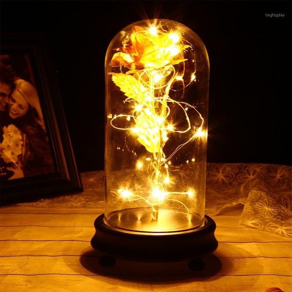 decorative flowers & wreaths led rose lamps red in a glass dome on wooden base 24k gold plating valentine's day mother's gift home
decorative flowers & wreaths led rose lamps red in a glass dome on wooden base 24k gold plating valentine's day mother's gift home