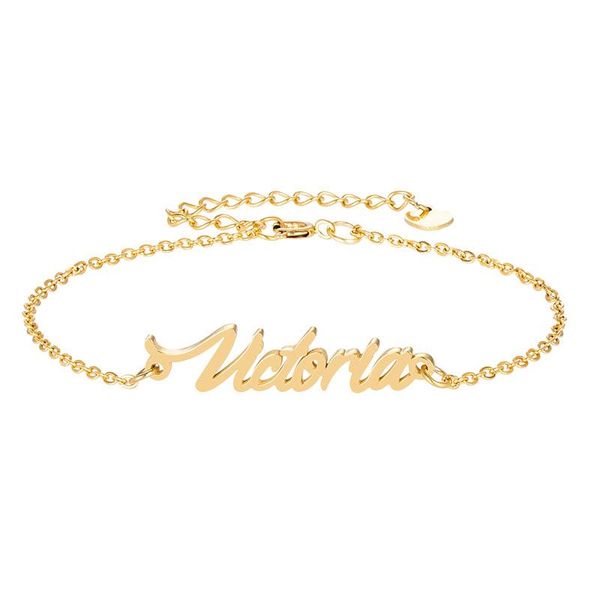 gold chain bracelet with name victoria charm link anklet for women girl handwriting words friend christmas gift, Black
gold chain bracelet with name victoria charm link anklet for women girl handwriting words friend christmas gift, Black