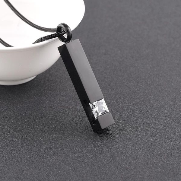 chains ijd97267 inlay clear cubic zircon bar stainless steel cremation jewelry keepsake urn necklace for ashes, Silver
chains ijd97267 inlay clear cubic zircon bar stainless steel cremation jewelry keepsake urn necklace for ashes, Silver