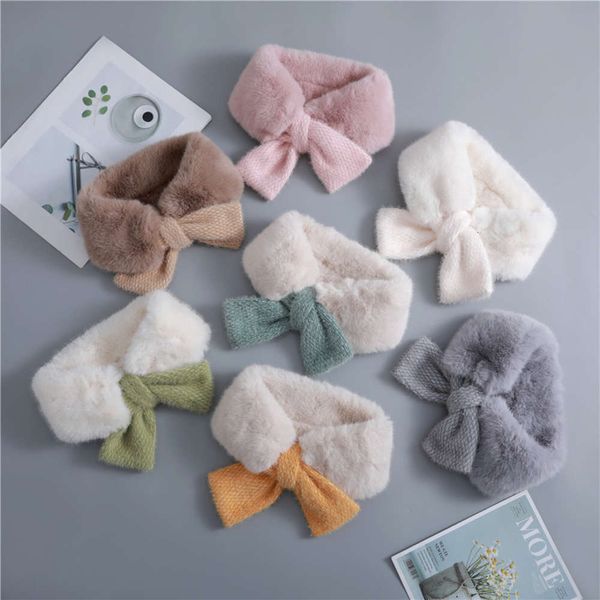 korean autumn winter new color matching plush bow scarf boys and girls warm neck cover for baby, Red;brown
korean autumn winter new color matching plush bow scarf boys and girls warm neck cover for baby, Red;brown